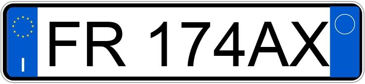 Numer rejestracyjny FR174AX posiada JAGUAR F-Pace