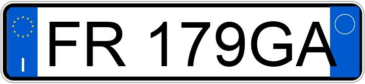 Numer rejestracyjny FR179GA posiada ALFA ROMEO Giulia