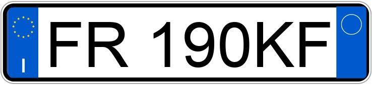 Numer rejestracyjny FR190KF posiada VOLKSWAGEN Golf 7a serie Numer rejestracyjny FR190KF posiada VOLKSWAGEN Golf 7a serie