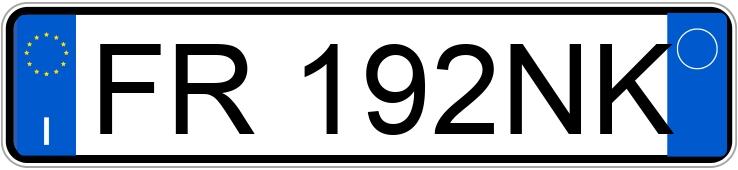 Numer rejestracyjny FR192NK posiada CITROEN C3 3a serie