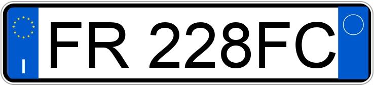 Numer rejestracyjny FR228FC posiada FORD Fiesta 7a serie