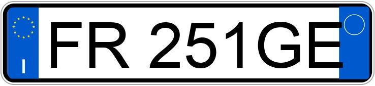 Numer rejestracyjny FR251GE posiada ALFA ROMEO Giulia Numer rejestracyjny FR251GE posiada ALFA ROMEO Giulia