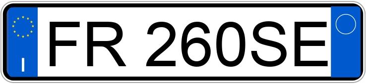 Numer rejestracyjny FR260SE posiada TOYOTA YARIS