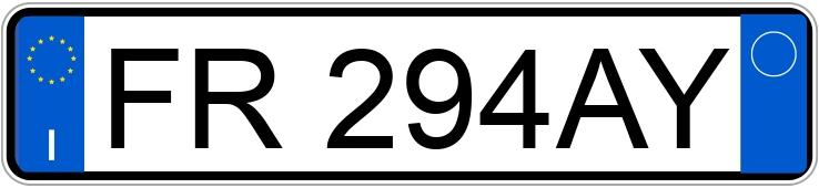 Numer rejestracyjny FR294AY posiada FORD Fiesta 7a serie