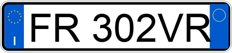 Numer rejestracyjny FR302VR posiada ALFA ROMEO Giulietta