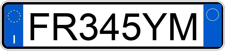 Numer rejestracyjny FR345YM posiada ALFA ROMEO Stelvio