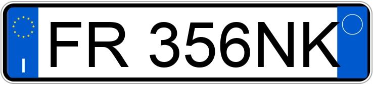 Numer rejestracyjny FR356NK posiada VOLKSWAGEN up!