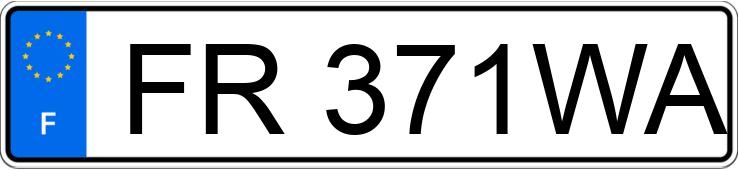 Numer rejestracyjny FR371WA posiada RENAULT TRAFIC III