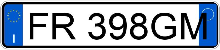 Numer rejestracyjny FR398GM posiada OPEL Corsa 5a serie