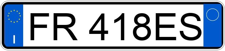 Numer rejestracyjny FR418ES posiada FORD EcoSport