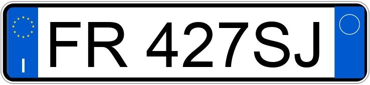 Numer rejestracyjny FR427SJ posiada NISSAN Qashqai 2a serie