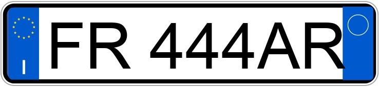 Numer rejestracyjny FR444AR posiada FORD Fiesta 7a serie Numer rejestracyjny FR444AR posiada FORD Fiesta 7a serie