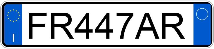 Numer rejestracyjny FR447AR posiada AUDI Q5 2a serie