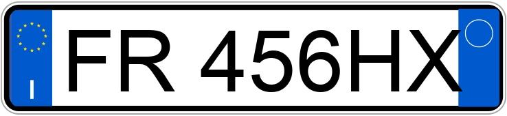 Numer rejestracyjny FR456HX posiada ALFA ROMEO Giulia