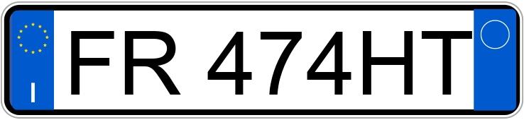 Numer rejestracyjny FR474HT posiada FIAT Doblo 3a serie