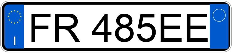 Numer rejestracyjny FR485EE posiada FIAT Tipo