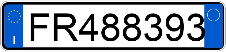 Numer rejestracyjny FR488393 posiada NISSAN Micra 2a serie