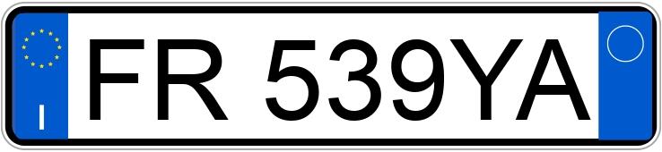 Numer rejestracyjny FR539YA posiada AUDI Q5 2a serie Numer rejestracyjny FR539YA posiada AUDI Q5 2a serie