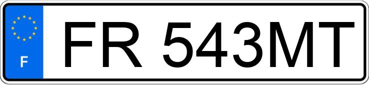 Il numero di registrazione FR543MT ha MERCEDES CLASSE CLA
