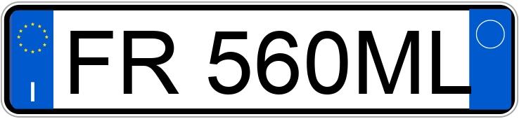 Numer rejestracyjny FR560ML posiada FIAT 500L