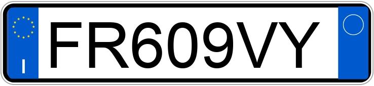 Numer rejestracyjny FR609VY posiada FIAT 500