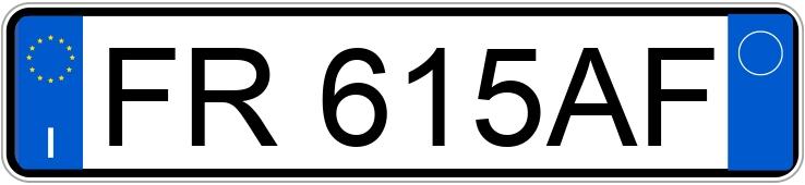 Numer rejestracyjny FR615AF posiada FIAT Panda 3a serie