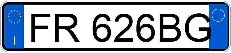 Numer rejestracyjny FR626BG posiada VOLKSWAGEN Golf 7a serie