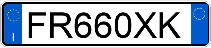 Numer rejestracyjny FR660XK posiada BMW Serie 1