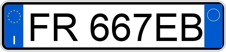 Numer rejestracyjny FR667EB posiada AUDI A3 3a serie