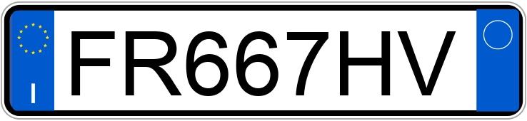 Numer rejestracyjny FR667HV posiada MASERATI Levante Numer rejestracyjny FR667HV posiada MASERATI Levante