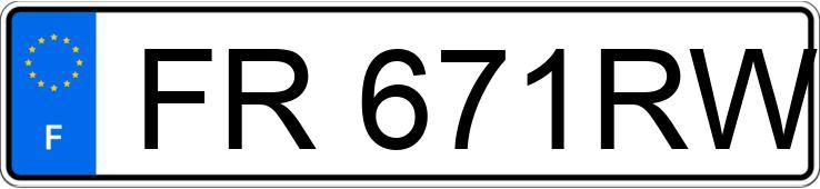 Numer rejestracyjny FR671RW posiada RENAULT CLIO V