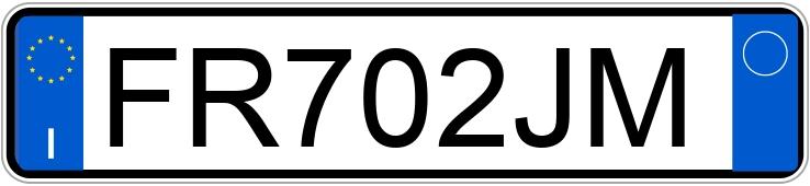 Numer rejestracyjny FR702JM posiada FIAT 500X