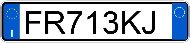 Numer rejestracyjny FR713KJ posiada FIAT Punto 4a serie