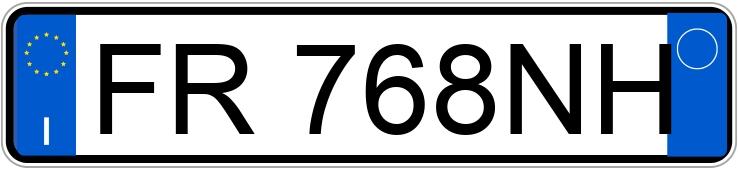 Numer rejestracyjny FR768NH posiada FORD Fiesta 7a serie