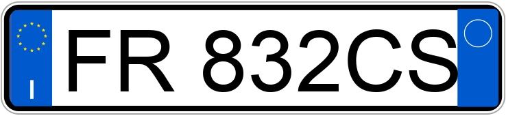 Numer rejestracyjny FR832CS posiada CITROEN C3 3a serie