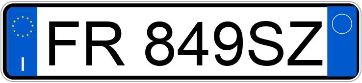 Numer rejestracyjny FR849SZ posiada AUDI A4 5a serie