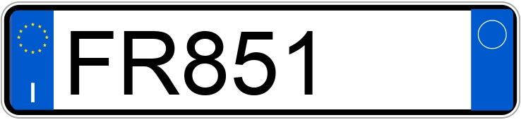 Numer rejestracyjny FR851 posiada Bmw Serie 1