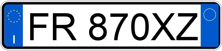 Numer rejestracyjny FR870XZ posiada FIAT 500X