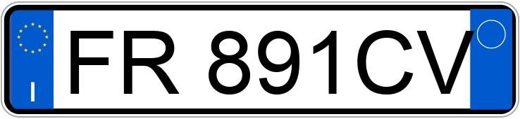 Numer rejestracyjny FR891CV posiada FORD Fiesta 7a serie