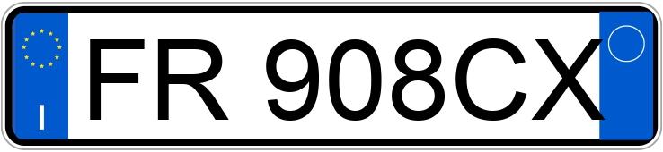 Numer rejestracyjny FR908CX posiada FORD Fiesta 7a serie