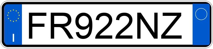 Numer rejestracyjny FR922NZ posiada AUDI Q3