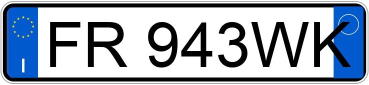 Numer rejestracyjny FR943WK posiada FORD Kuga 2a serie