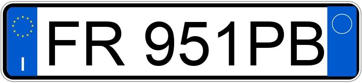 Numer rejestracyjny FR951PB posiada BMW Serie 5