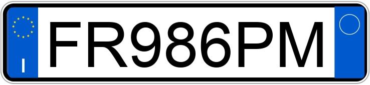 Numer rejestracyjny FR986PM posiada ALFA ROMEO Stelvio