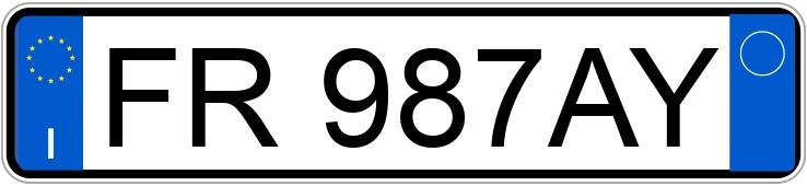 Numer rejestracyjny FR987AY posiada AUDI A4 5a serie