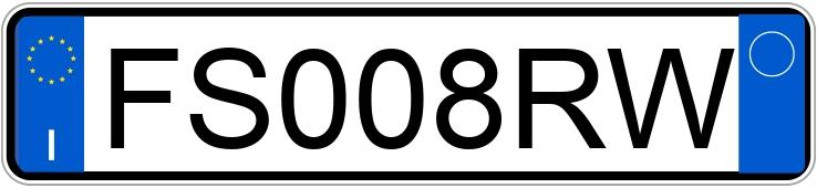 Numer rejestracyjny FS008RW posiada AUDI A3 3a serie