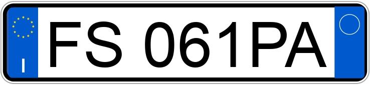 Numer rejestracyjny FS061PA posiada FIAT 500X