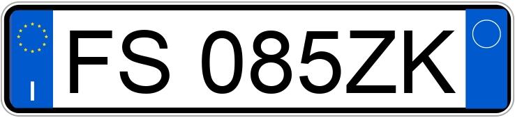 Numer rejestracyjny FS085ZK posiada VOLKSWAGEN up!