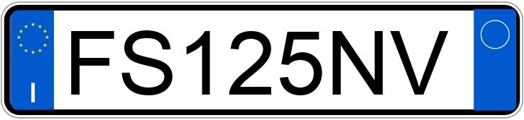 Numer rejestracyjny FS125NV posiada VOLKSWAGEN Touran 2a serie