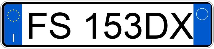 Numer rejestracyjny FS153DX posiada FIAT 500X